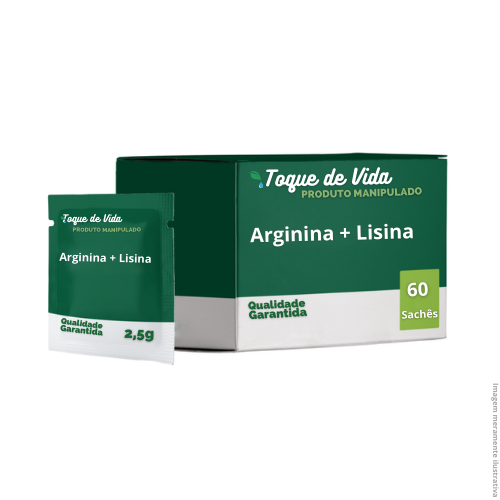 ARGININA + LISINA 60 sachês